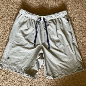 Fabletics The One Short Gray/Navy Running Gym Unlined Shorts Men’s size Small 5”